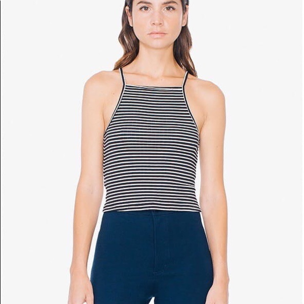 American Apparel 9x1 Striped Parker Tank